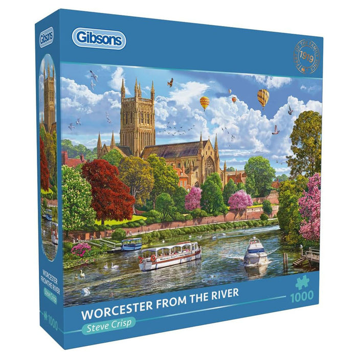 Gibsons Worcester From the River 1000 Piece Jigsaw Puzzle