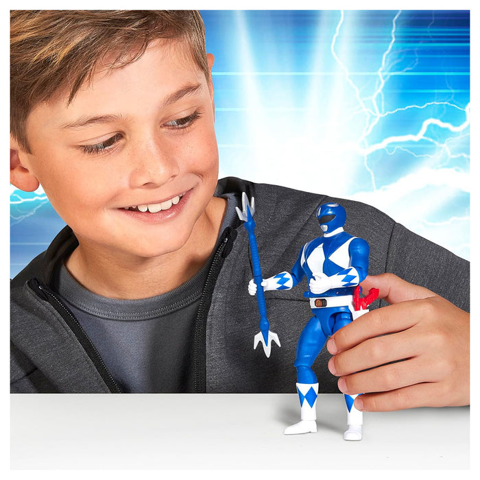 Mighty Morphin Power Rangers Re-Ignition: Auto Morphin Blue Ranger Figure 
