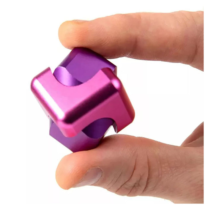 Bopster Cube Spinner Pink & Purple Fidget Toy 