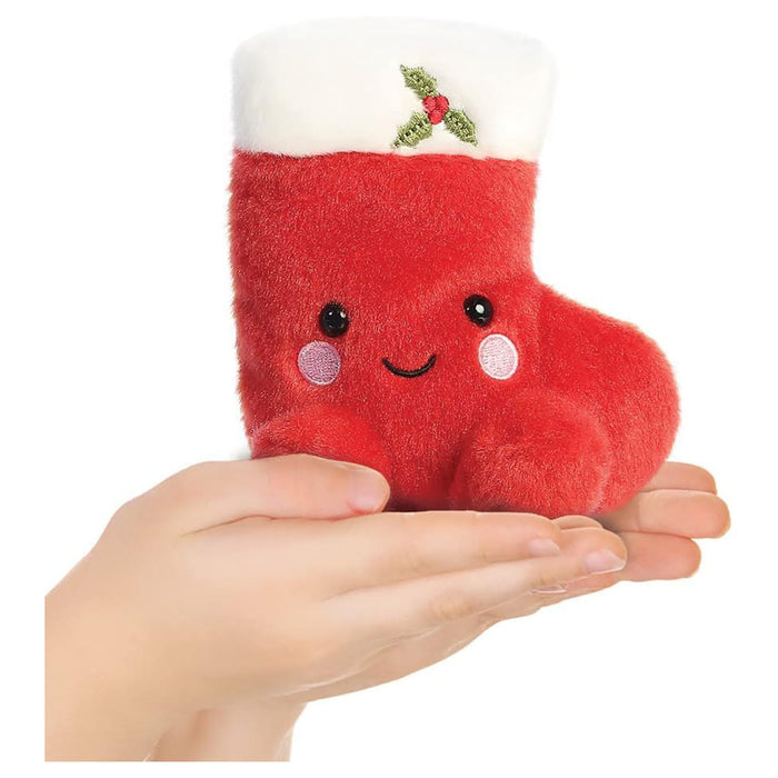 Aurora Palm Pals Holly Stocking Christmas Soft Toy