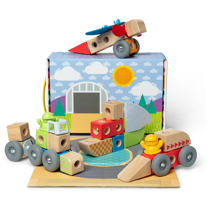 Melissa & Doug Blockables Vehicles Building Set