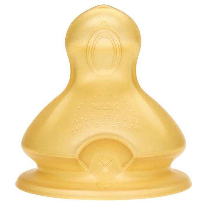 NUK First Choice Latex Teat Size 2 Medium Hole (Pack of 2)