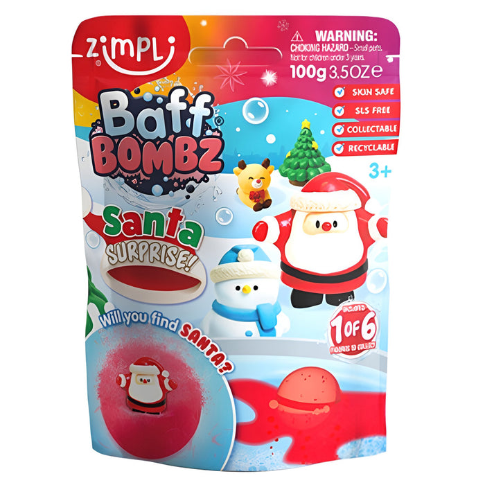Baff Bombz Santa Surprise Bath Toy (styles vary)