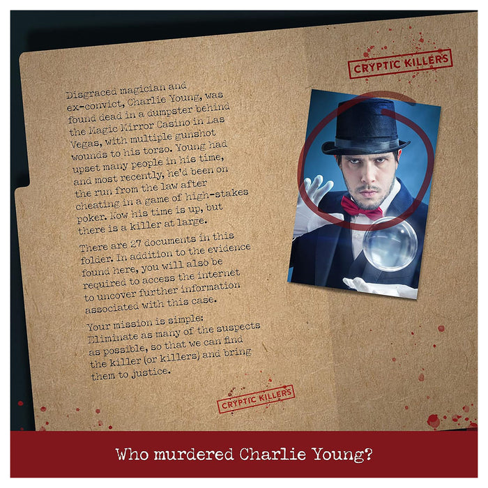 Cryptic Killers: Murder at the Magic Mirror Casino Game