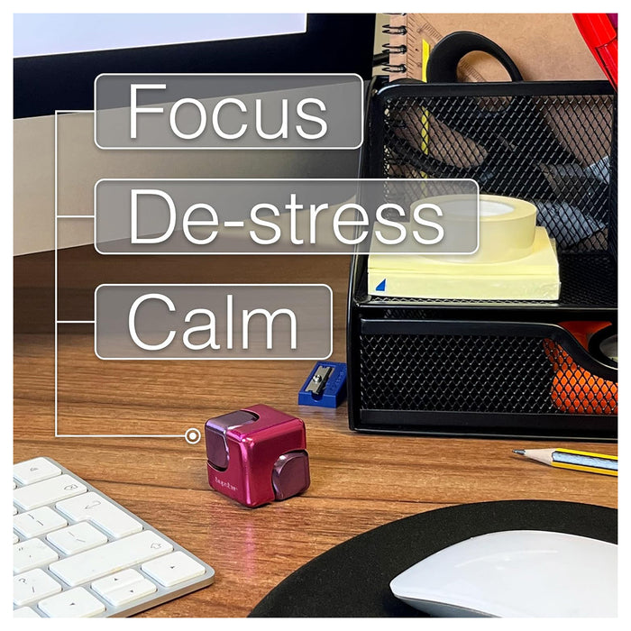 Bopster Cube Spinner Pink & Purple Fidget Toy 