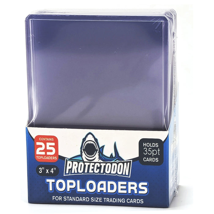 Top Loaders Clear Rigid Card Sleeves 35pt Protectodon (25 Pack)