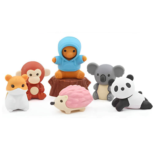 Iwako Animals in Forest Eraser Set