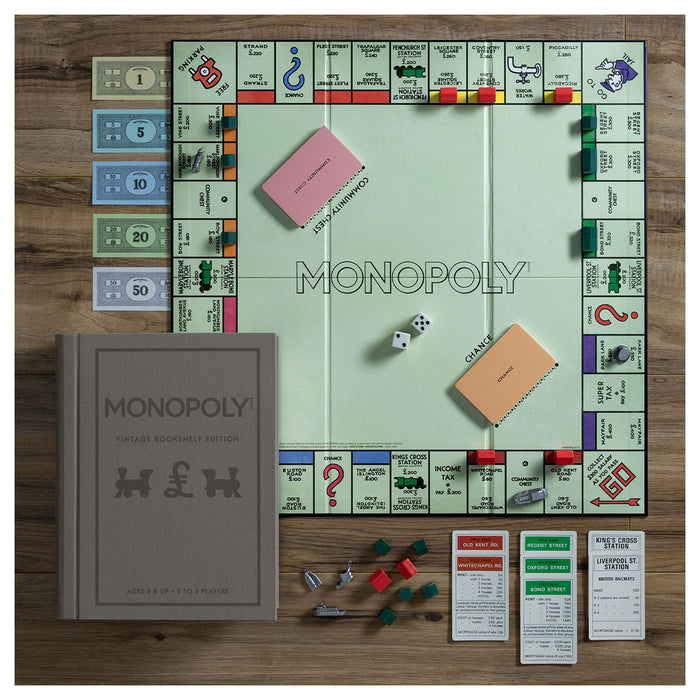 Monopoly Vintage Bookshelf UK Edition Board Game