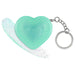 Mini Glam Heart Glitter Balm Fuzzy Slippers Keychain