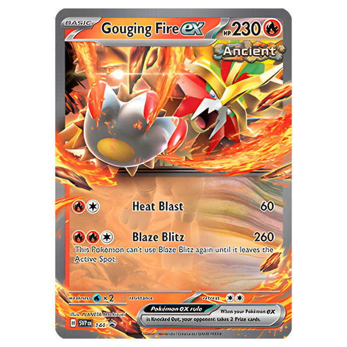 Pokémon TCG: Paradox Destinies Gouging Fire ex Tin — Booghe