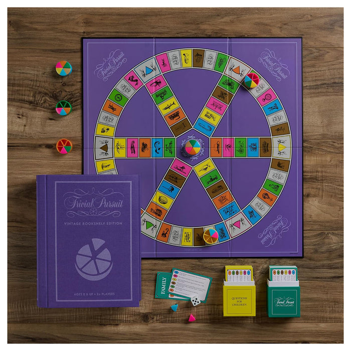 Trivial Pursuit Vintage Bookshelf Edition Board Game