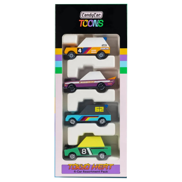 CandyCar Toons Tokyo Heat 4-Car Assortment Pack