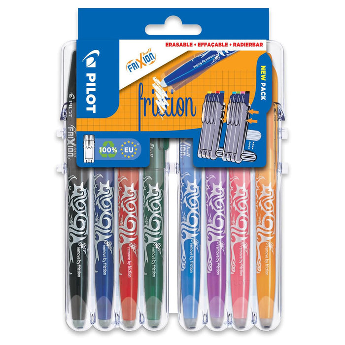 Pilot FriXion Ball Medium Line 8 Piece Set