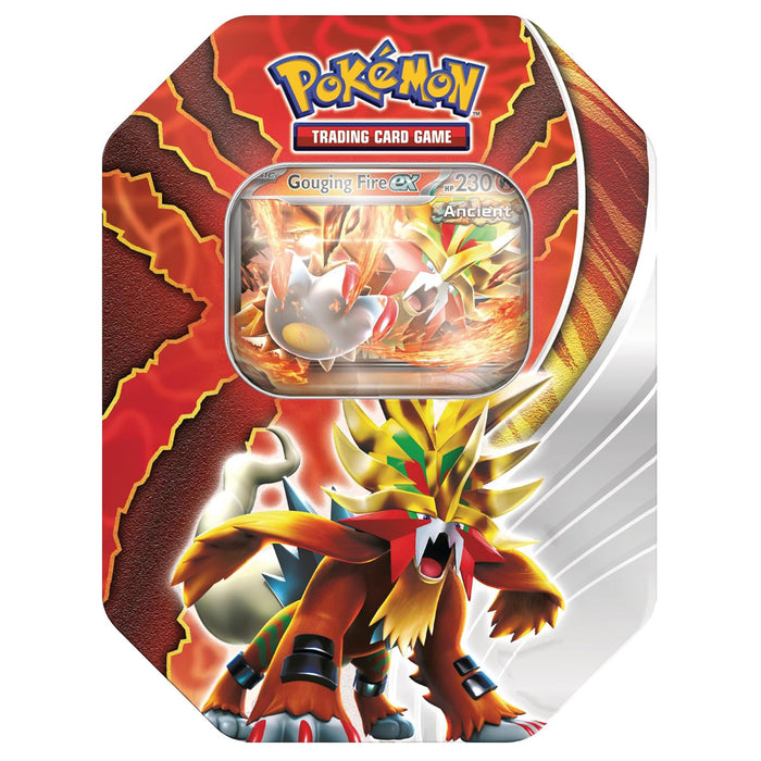 Pokémon TCG: Paradox Destinies Gouging Fire ex Tin — Booghe