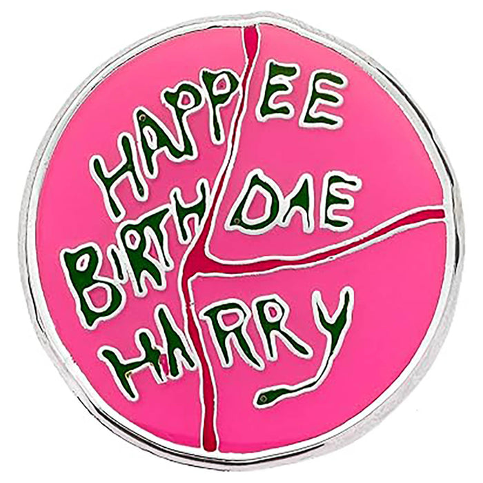 Harry Potter 'Happee Birthdae Harry' Cake Pin Badge