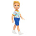 Barbie Chelsea Doll Small Boy Doll Wearing Removable One-Piece with Dino Print