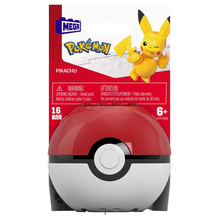 Mega Pokémon Pikachu and Pokéball Building Set