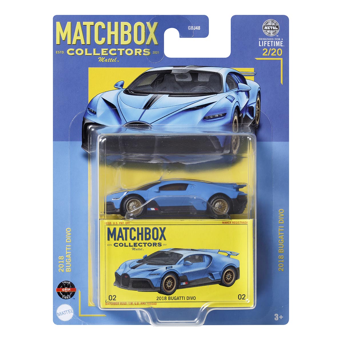 2018 Bugatti Divo Matchbox Premium Collector Diecast Model 2/20 — Booghe