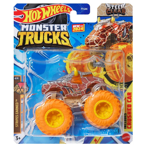 Hot Wheels Monster Trucks Steer Clear Stripes Earned 1;64 Truck (4/4)