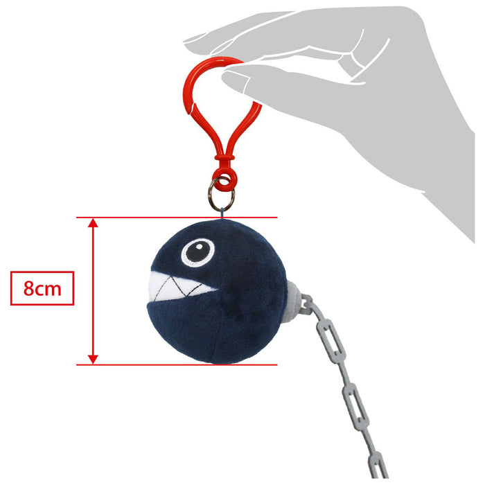 Super Mario Chain Chomp Plush Keychain