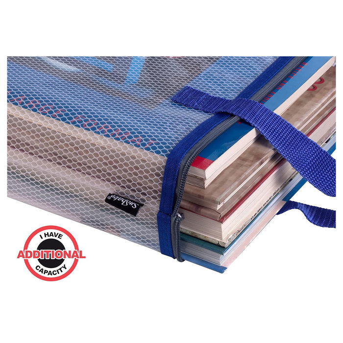 Snopake EVA Mesh Project Zippa Bag A3 Blue