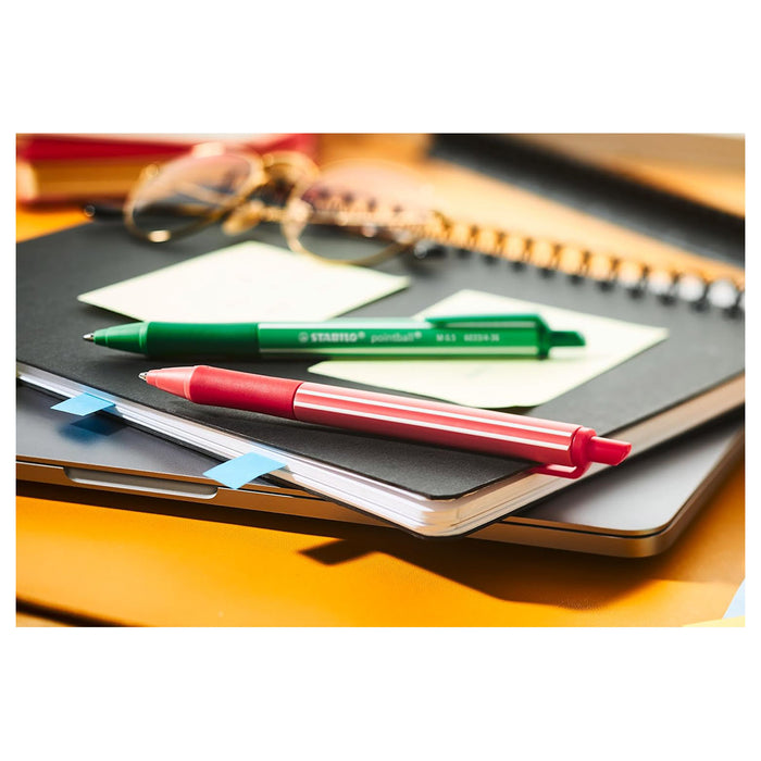 STABILO pointball colorful Mint Green Ballpoint Pen with Green Ink