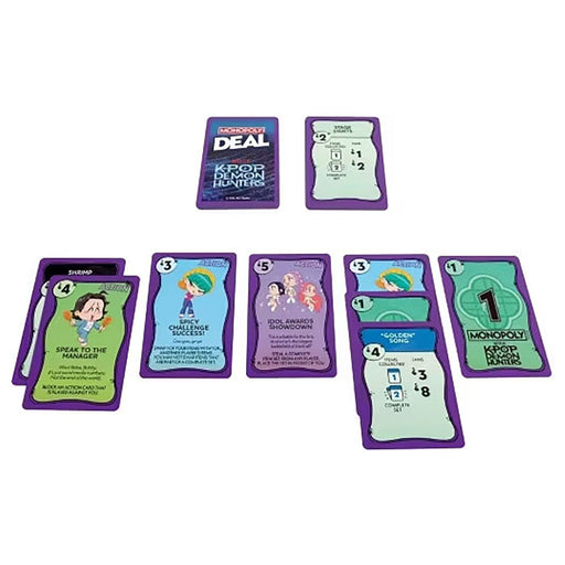 Monopoly Deal: K-POP Hunters Card Game