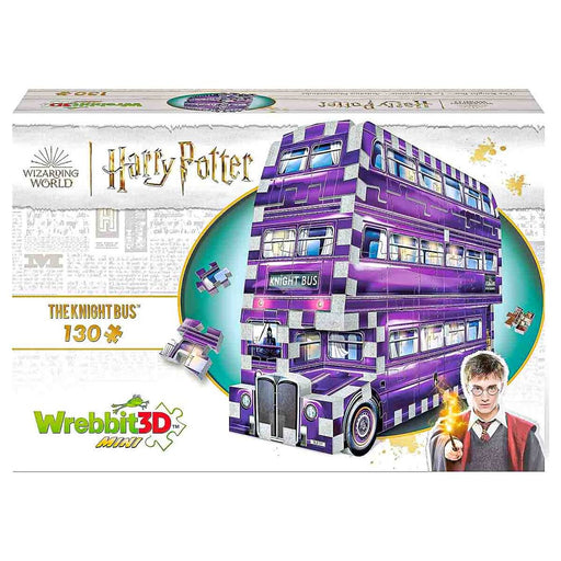 Wrebbit 3D Mini Harry Potter: The Knight Bus 130 Piece Puzzle
