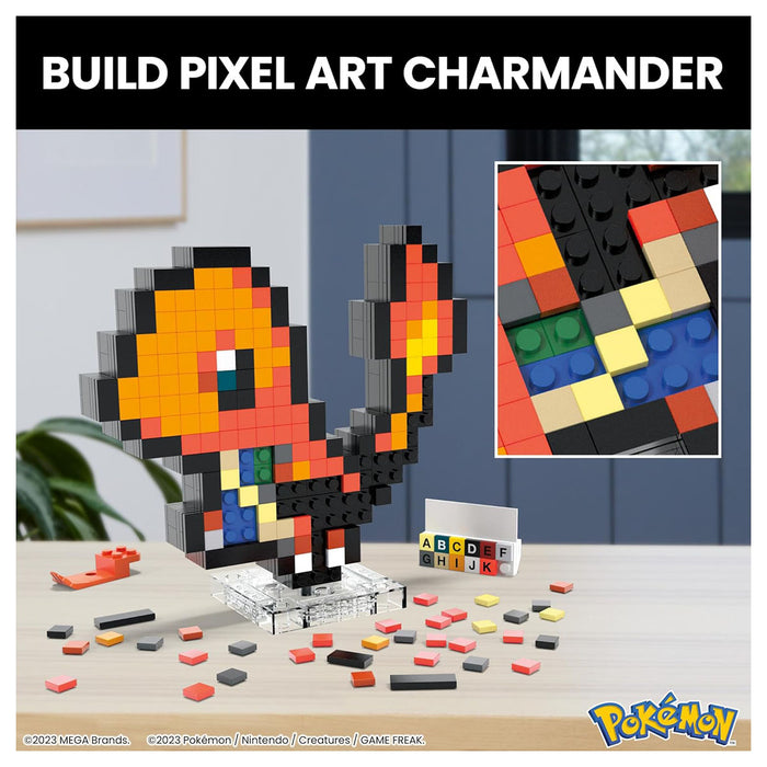 Mega Pokémon Charmander Pixel Art Building Set