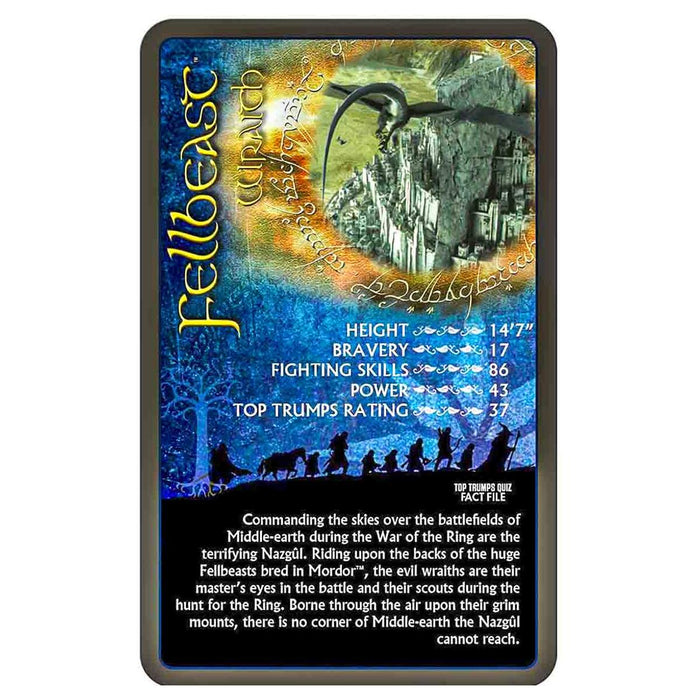 The Lord of the Rings Top Trumps Battle Mat Card Game