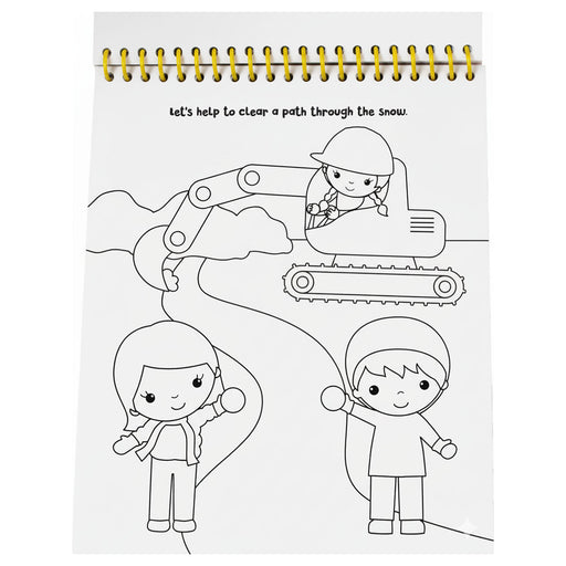 Magic Painting Diggers and Dumpers Colouring Book