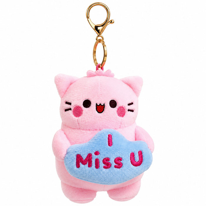 Pembe 'I Miss U' Plush Keychain