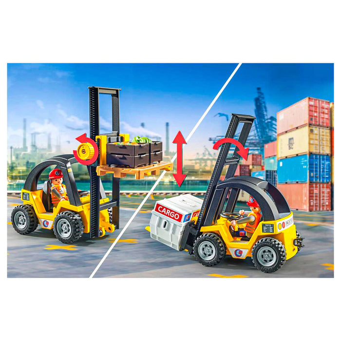 Playmobil My Life: Forklift Truck with Cargo Promo Pack Playset
