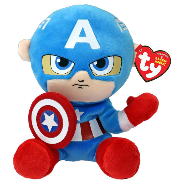 Ty Beani Babies Marvel Captain America Regular Plush