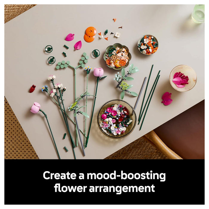 LEGO Botanical Collection Pretty Pink Flower Bouquet 10342 Building Set