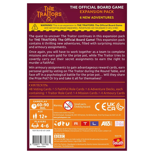 The Traitors Board Game Expansion Pack