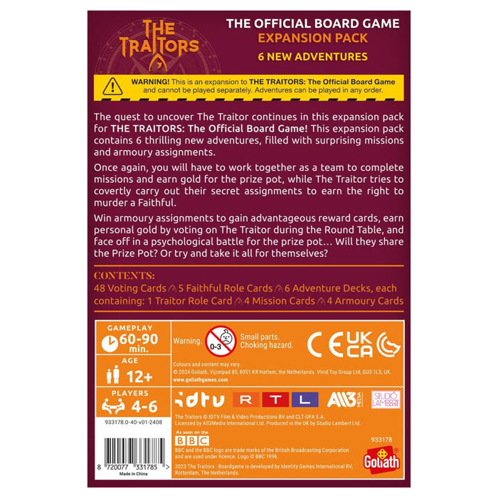 The Traitors Board Game Expansion Pack
