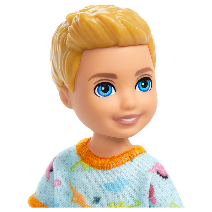 Barbie Chelsea Small 14cm Doll in One-piece Dino Print