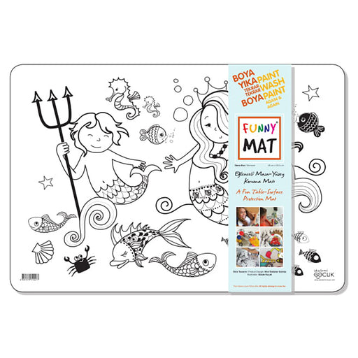 Funny Mat Mermaid Colouring Protection Mat