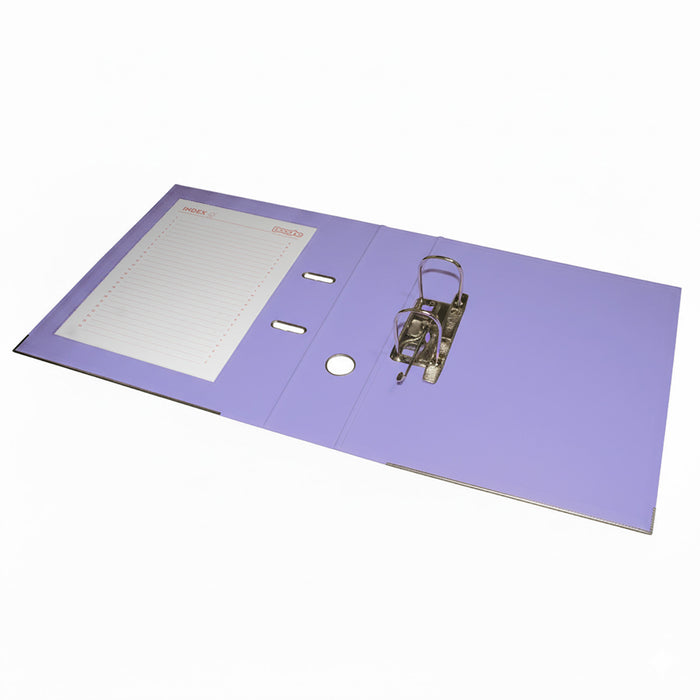 Lever Arch A4 Files Assorted (Sky Blue, Pink, Lavender, Aquamarine) 4 Pack 