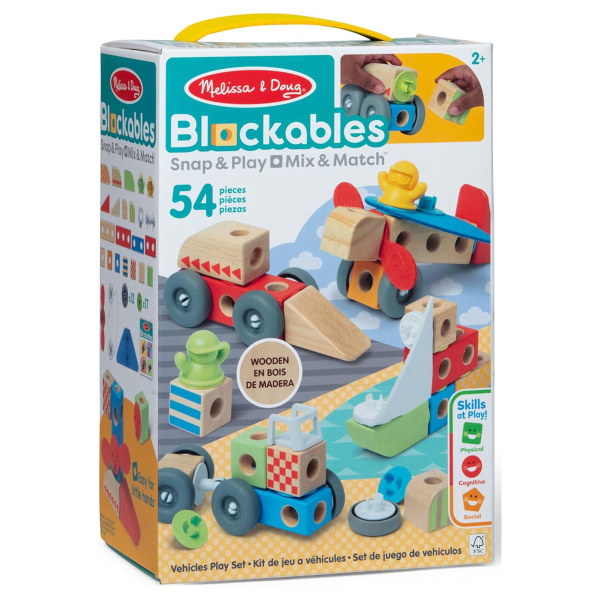 Melissa & Doug Blockables Vehicles Building Set — Booghe