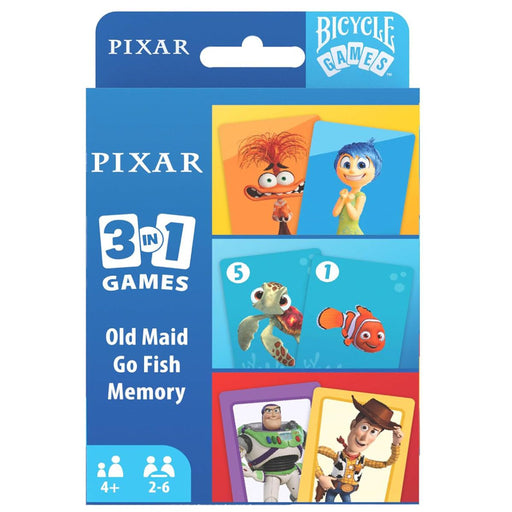 Disney Pixar 3 in 1 Card Games