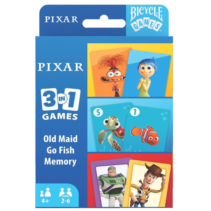 Disney Pixar 3 in 1 Card Games
