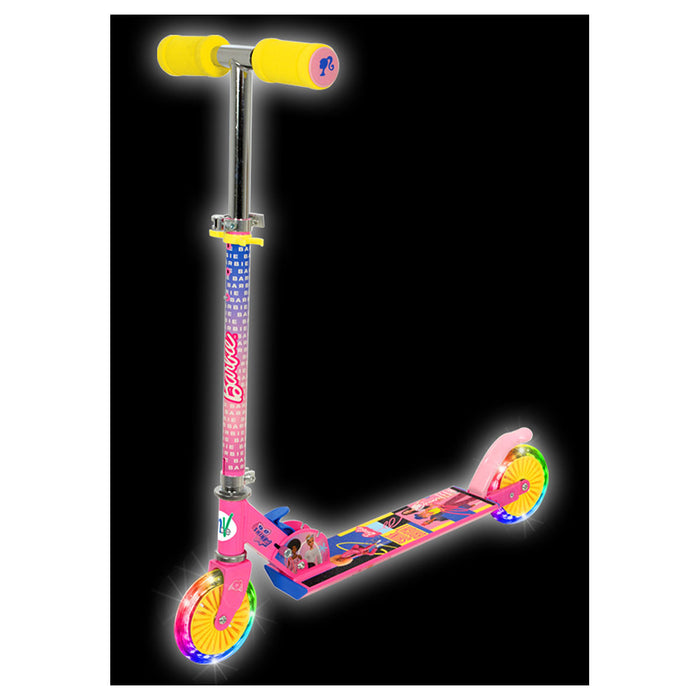 Barbie Folding In-Line Scooter with Light Up Wheels