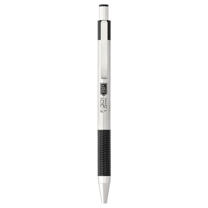 Zebra Pens F-301 1 mm Stainless Steel Ballpoint Pen Black