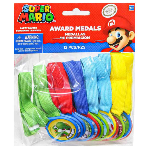 Super Mario Award Medals (12 Pack)