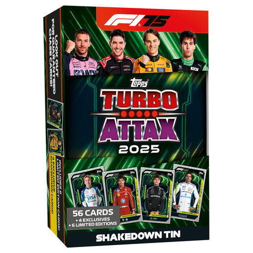 F1 Turbo Attax 2025 Mega Tins ShakeDown