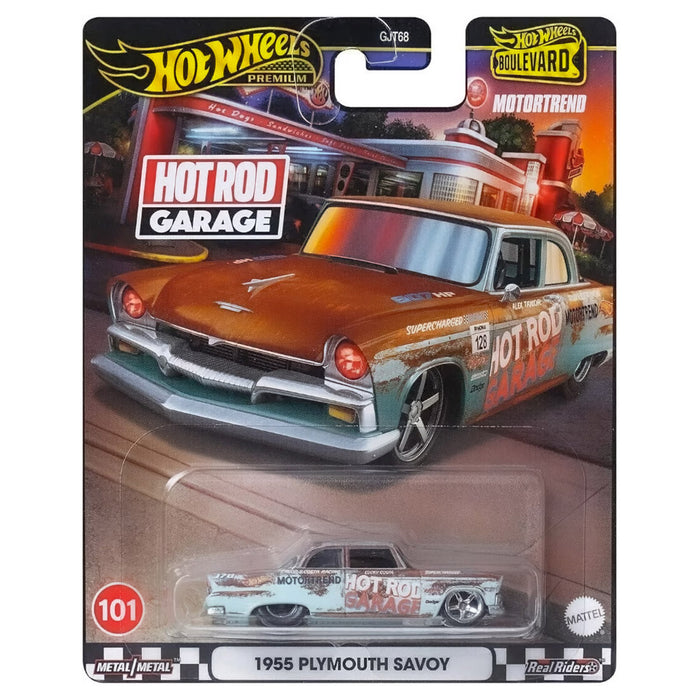 Hot Wheels Boulevard Hot Rod Garage 1955 Plymouth Savoy Car