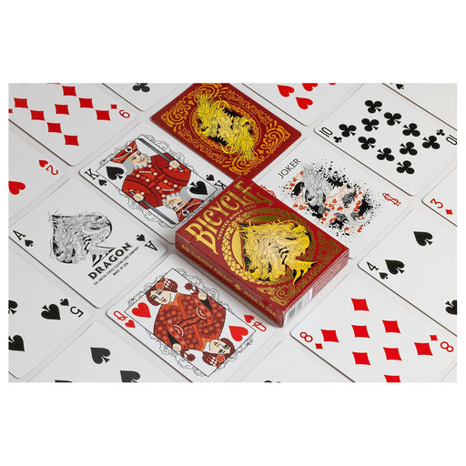 Bicycle Red Dragon Playing Cards