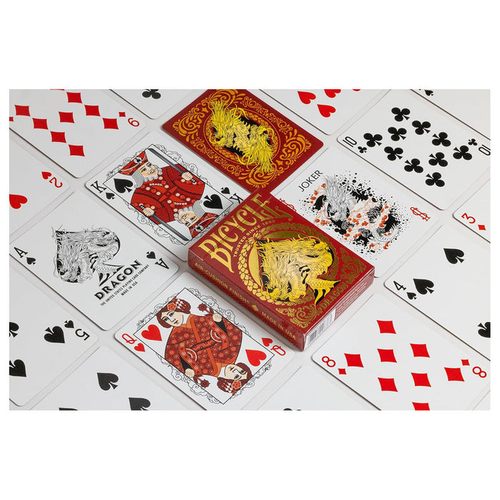 Bicycle Red Dragon Playing Cards